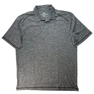 Tommy Bahama Men’s Gray Polo Shirt Size M Performance Heather Golf Casual